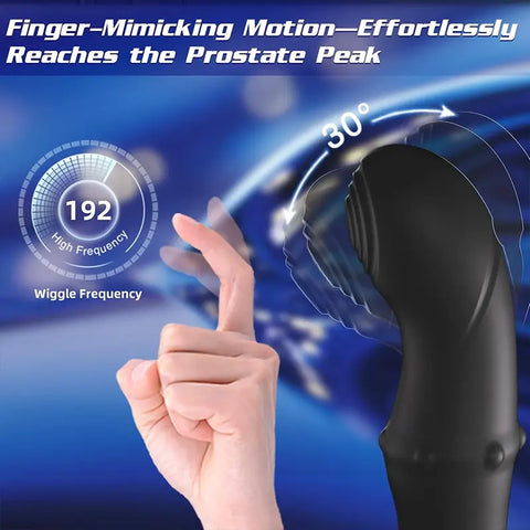 Prostate Vibrator with Wiggling Tip