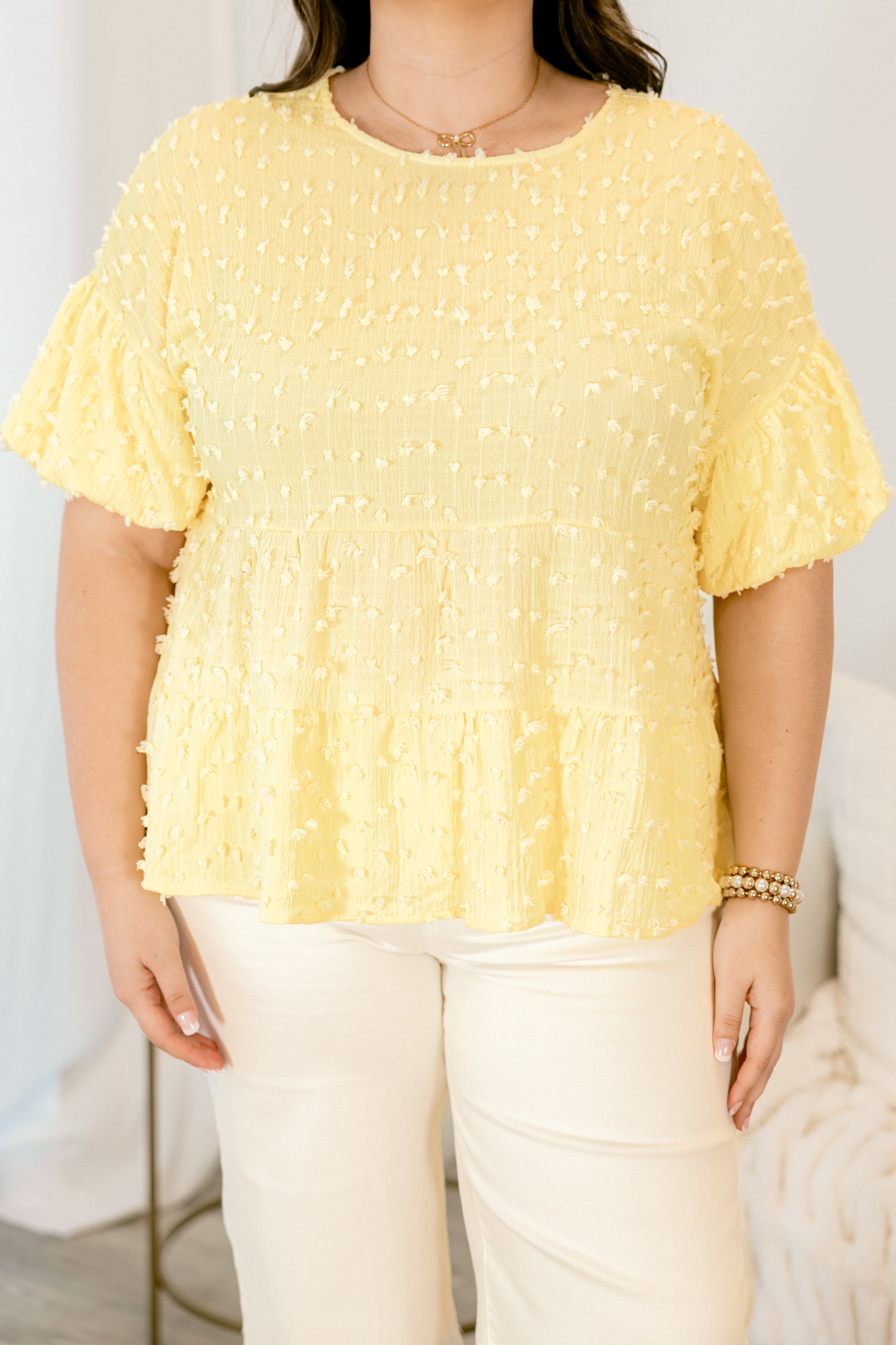 A Rosy Smile Top, Pale Yellow、mySite、justintrudeaud