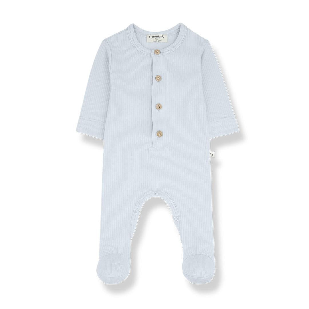  1+ in the family Nino Jumpsuit With Feet - Misty Blue、mySite、merchandisen
