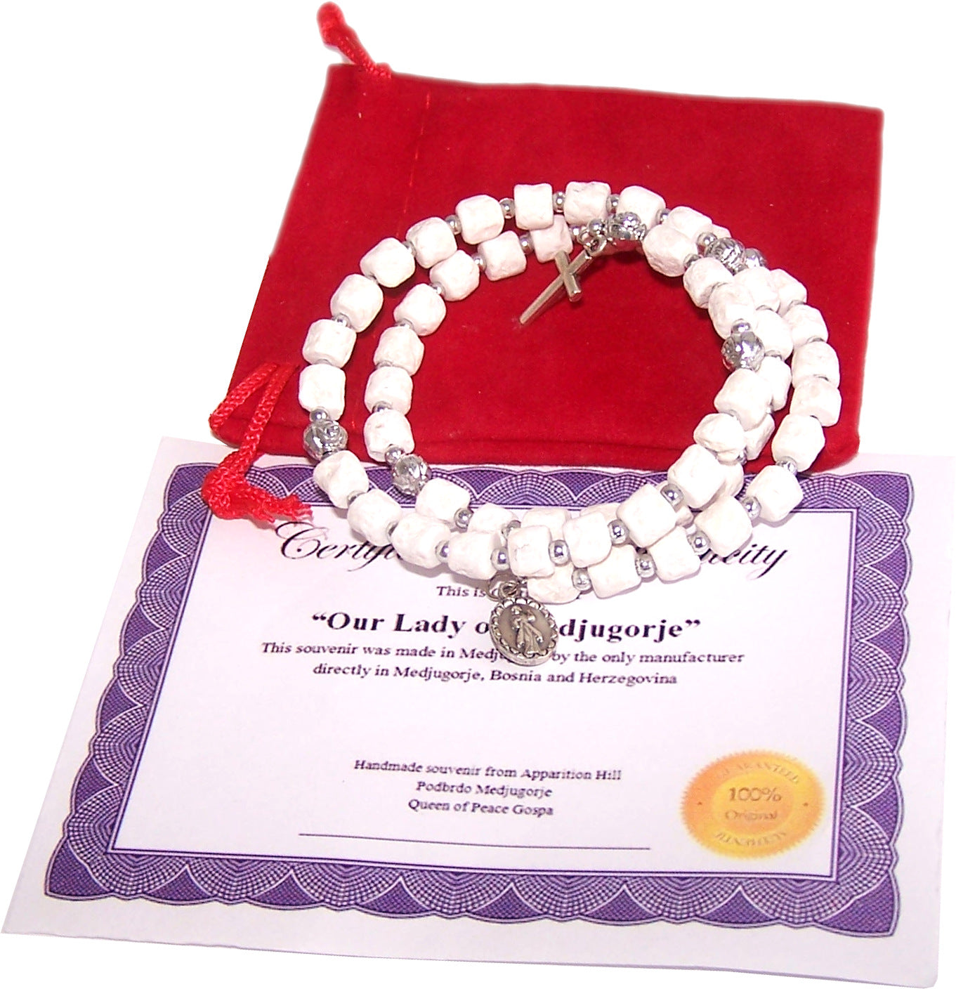 Wired Rosary from MEDJUGORJE - Bracelet from Apparation hill stones.、mySite、topwebapps