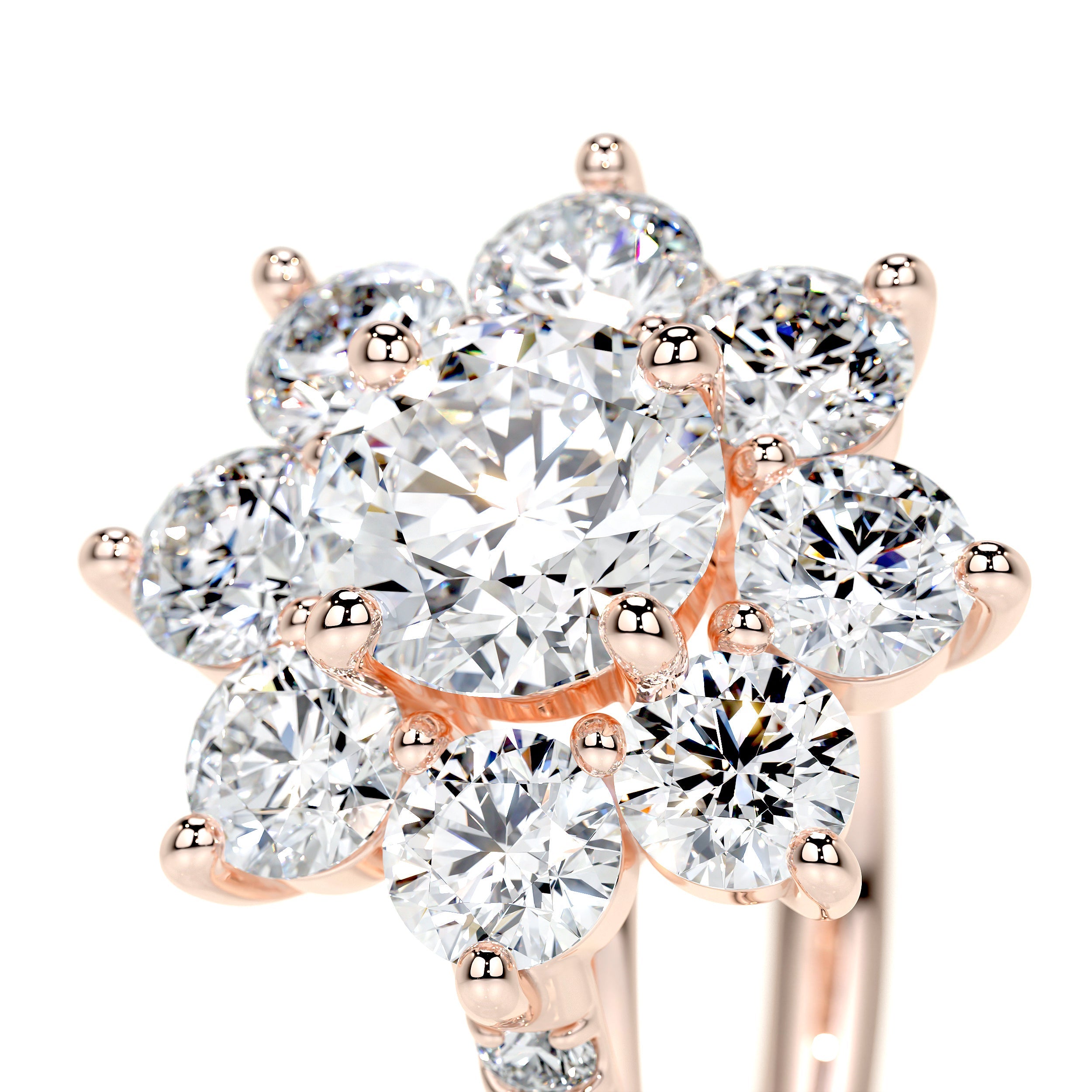 La Fleur Lab Grown Diamond Ring -14K Rose Gold、mySite、hinf8tx79