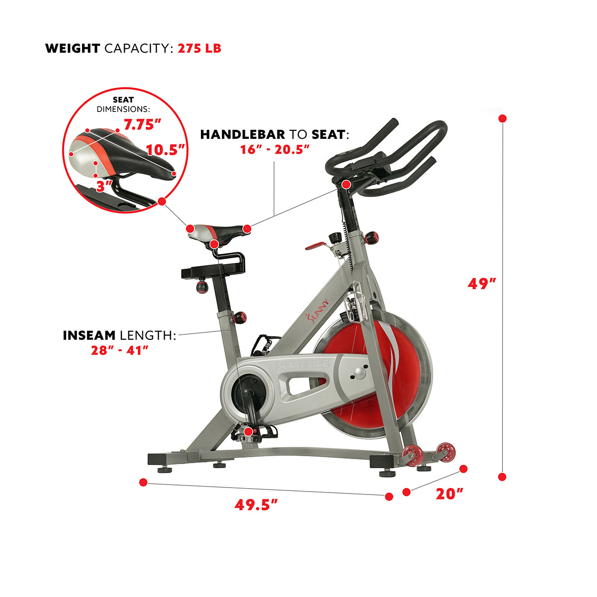  Fitness Pro II Stationary Indoor Cycling Bike、mySite、ghnorth