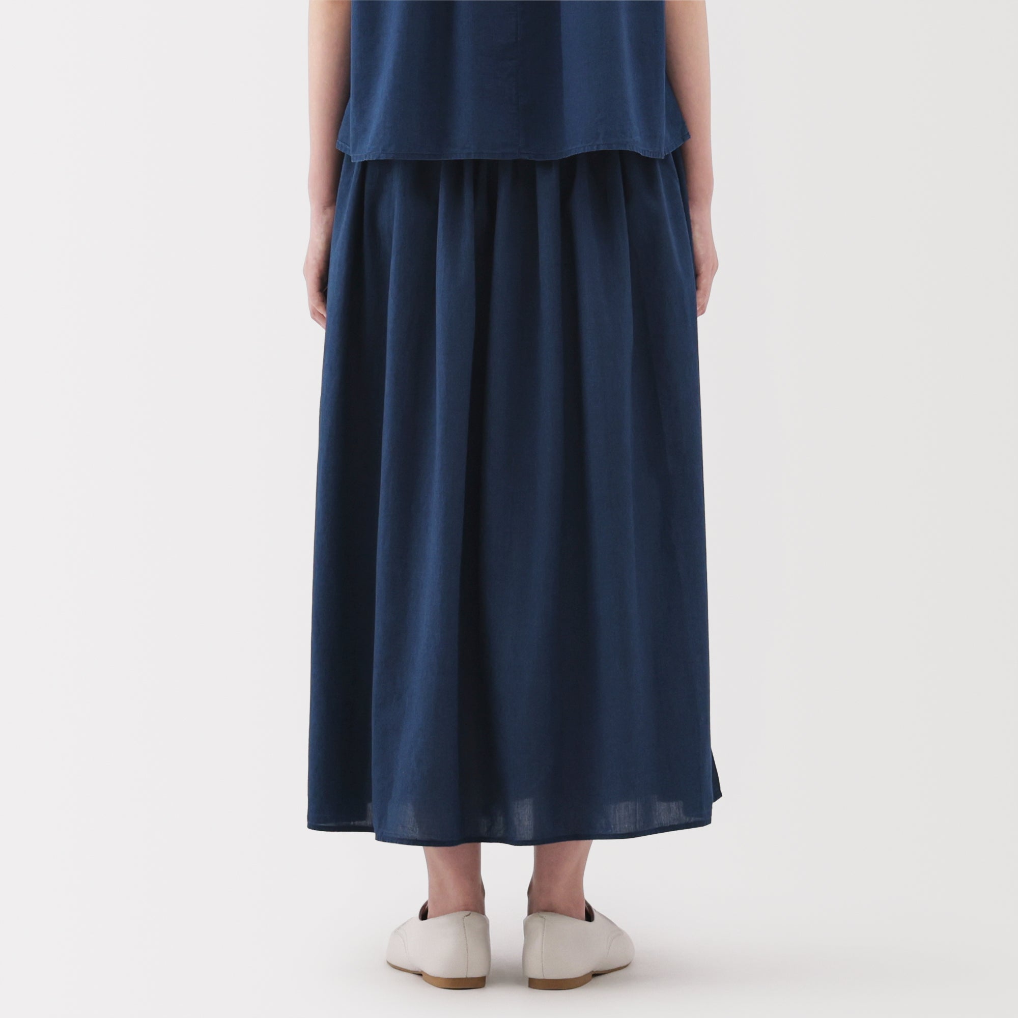  Women's Cotton Voile Gather Maxi-Skirt、mySite、sugarbowlscore
