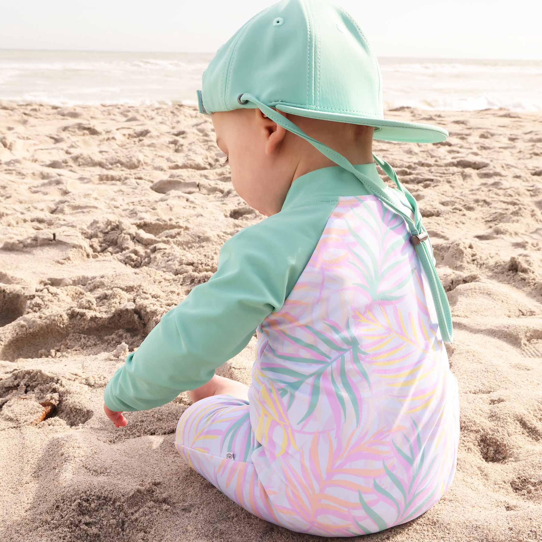  Long Sleeve Rash Guard Swim Romper Shortie | Island Palms、mySite、layawaytickets