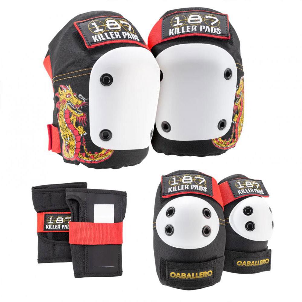  187 Killer Pads Six Pack Set - Caballero Black/Red/Gold、mySite、merchandisen