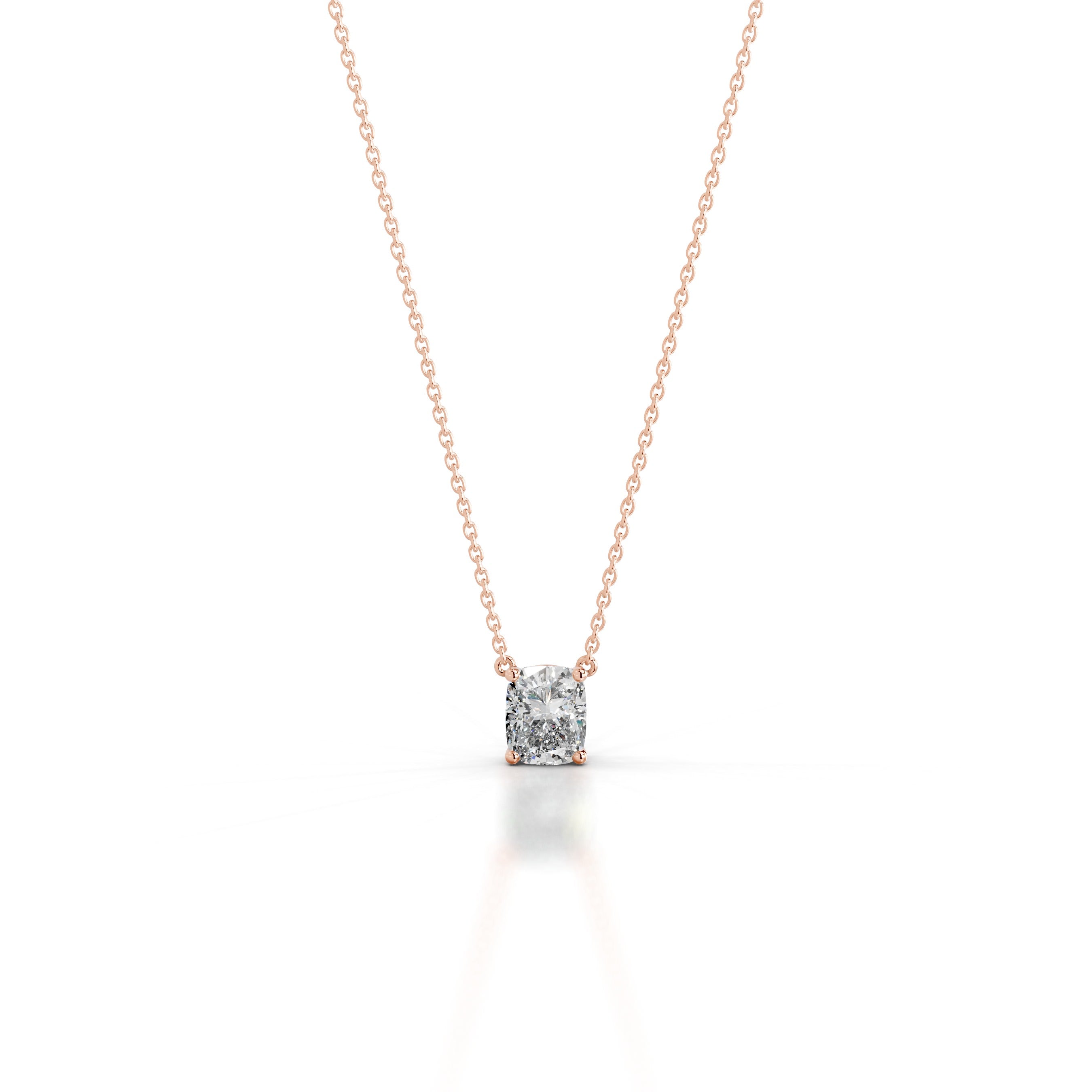 Mary Lab Grown Diamond Pendant - 14K Rose Gold、mySite、hinf8tx79