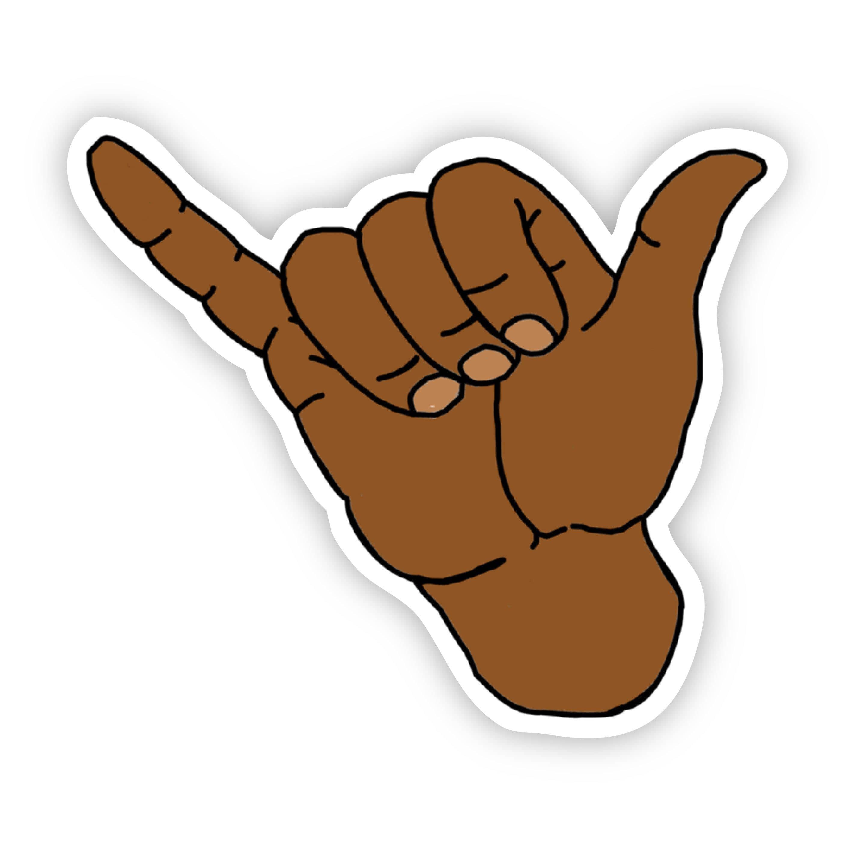  Hang Loose Brown Sticker、mySite、elrpsem3k