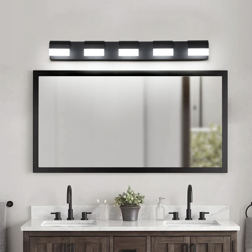 Modern Bathroom Vanity Lighting 6-Light LED Vanity Lights Over Mirror Bath Wall Lighting、、eastwooduniform