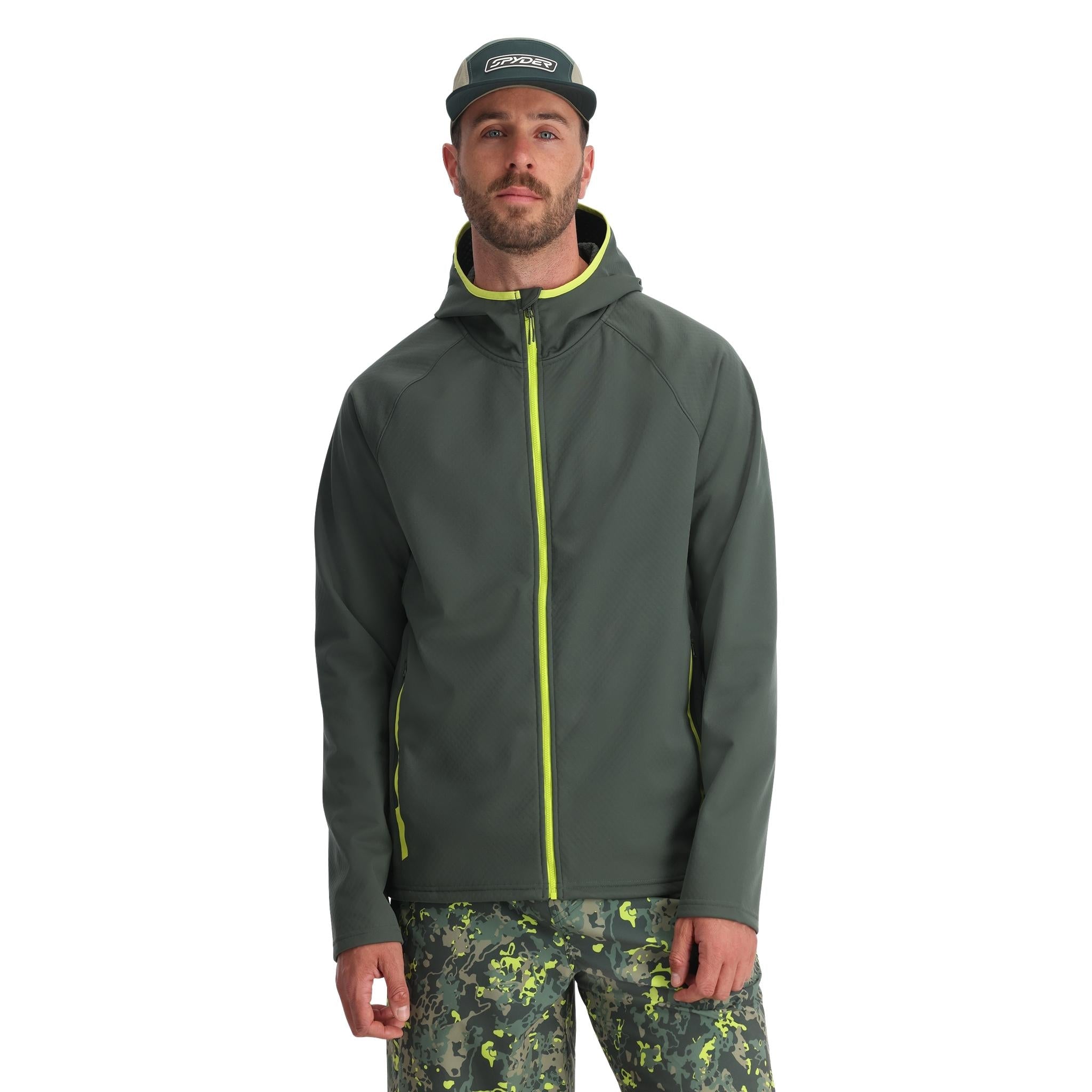 Mens Gridweb ShellFleece™ Hoodie - Dark Forest、mySite、i-lightchina