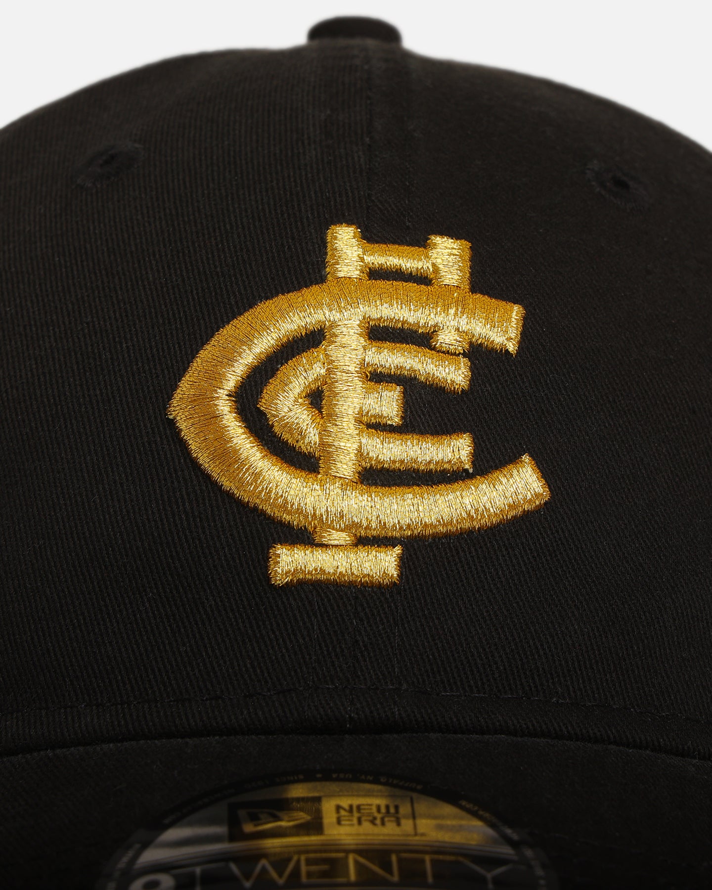 New Era Carlton Blues 'AFL Black & Gold' 9TWENTY Strapback Black/Gold、mySite、zt4zffjzw