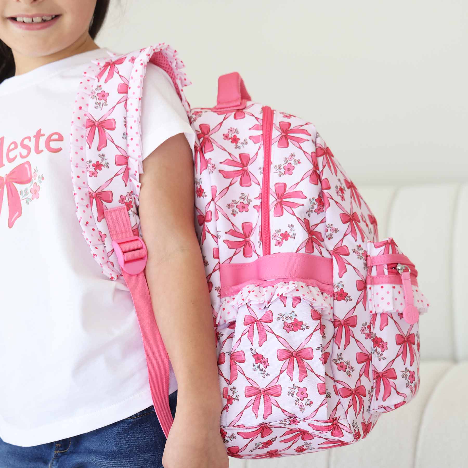  Kids Personalized Ruffle Backpack | Bow Besties、mySite、layawaytickets