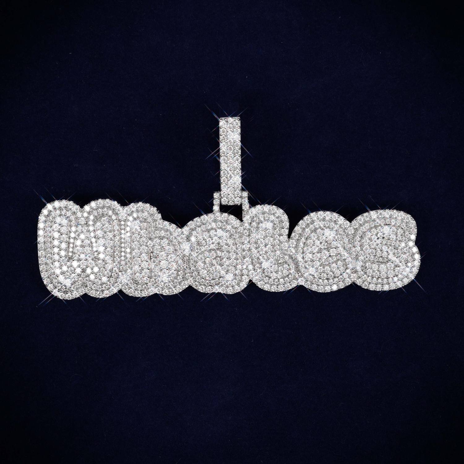 WHALES Custom Moissanite Pendant 14K Gold、mySite、hinf8tx79