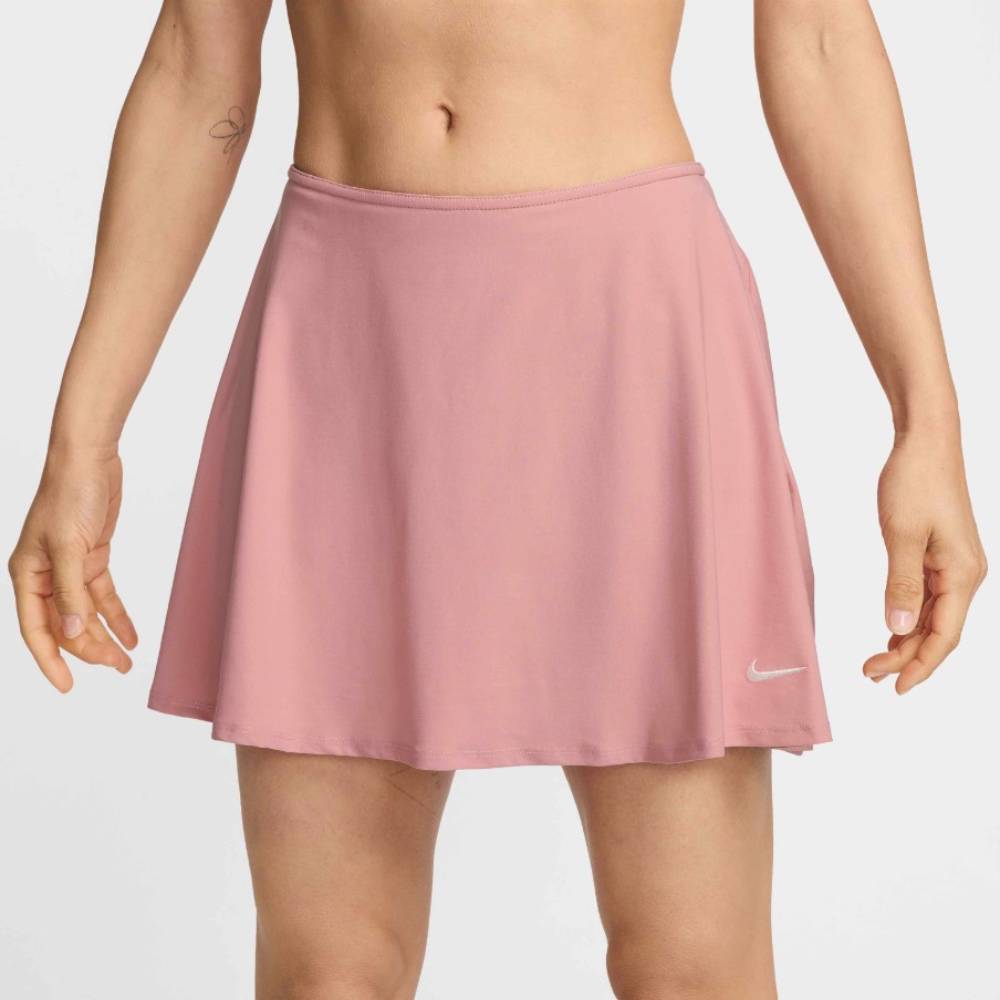 Nike Women's Dri-FIT Victory Mid-Rise Flouncy Skirt (Elemental Pink/White)