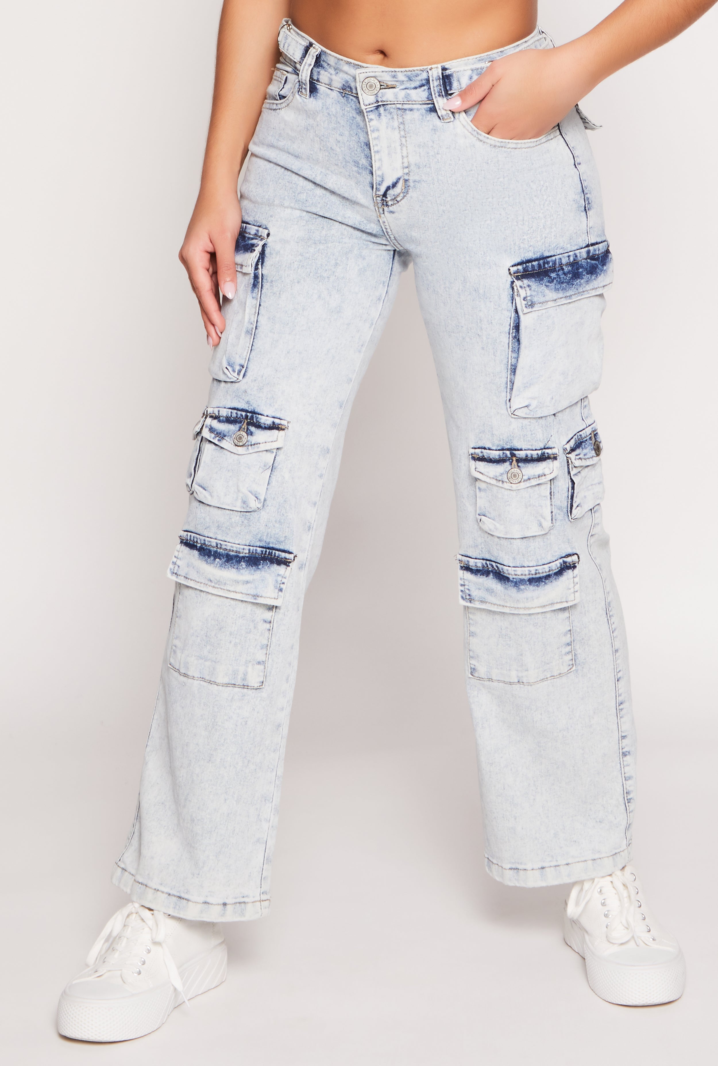 VIP Whiskered Straight Leg Cargo Jeans、mySite、camillekostekn