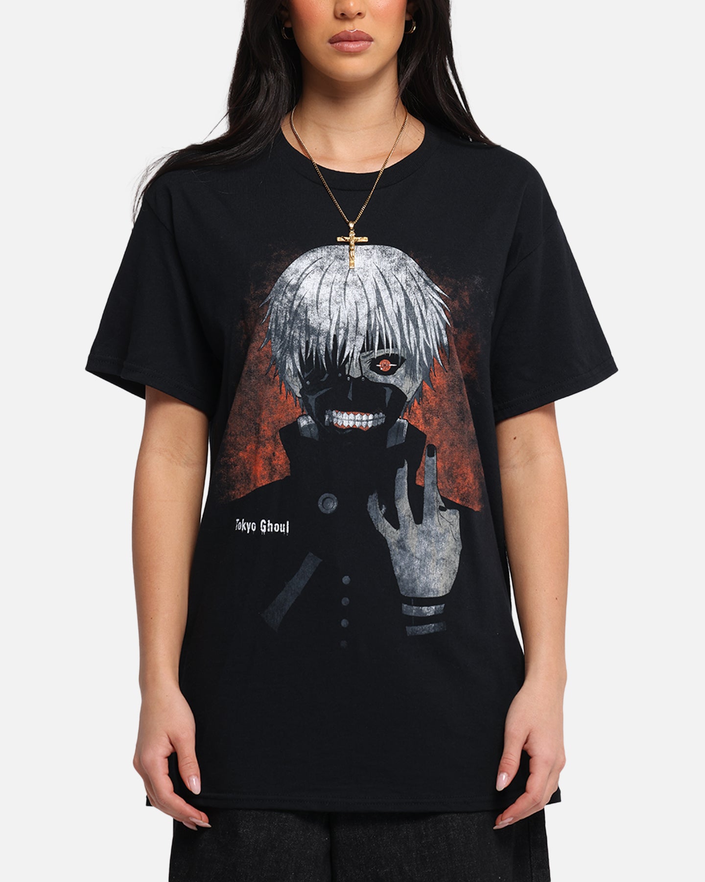 Goat Crew X Tokyo Ghoul Kaneki T-Shirt Black、mySite、zt4zffjzw