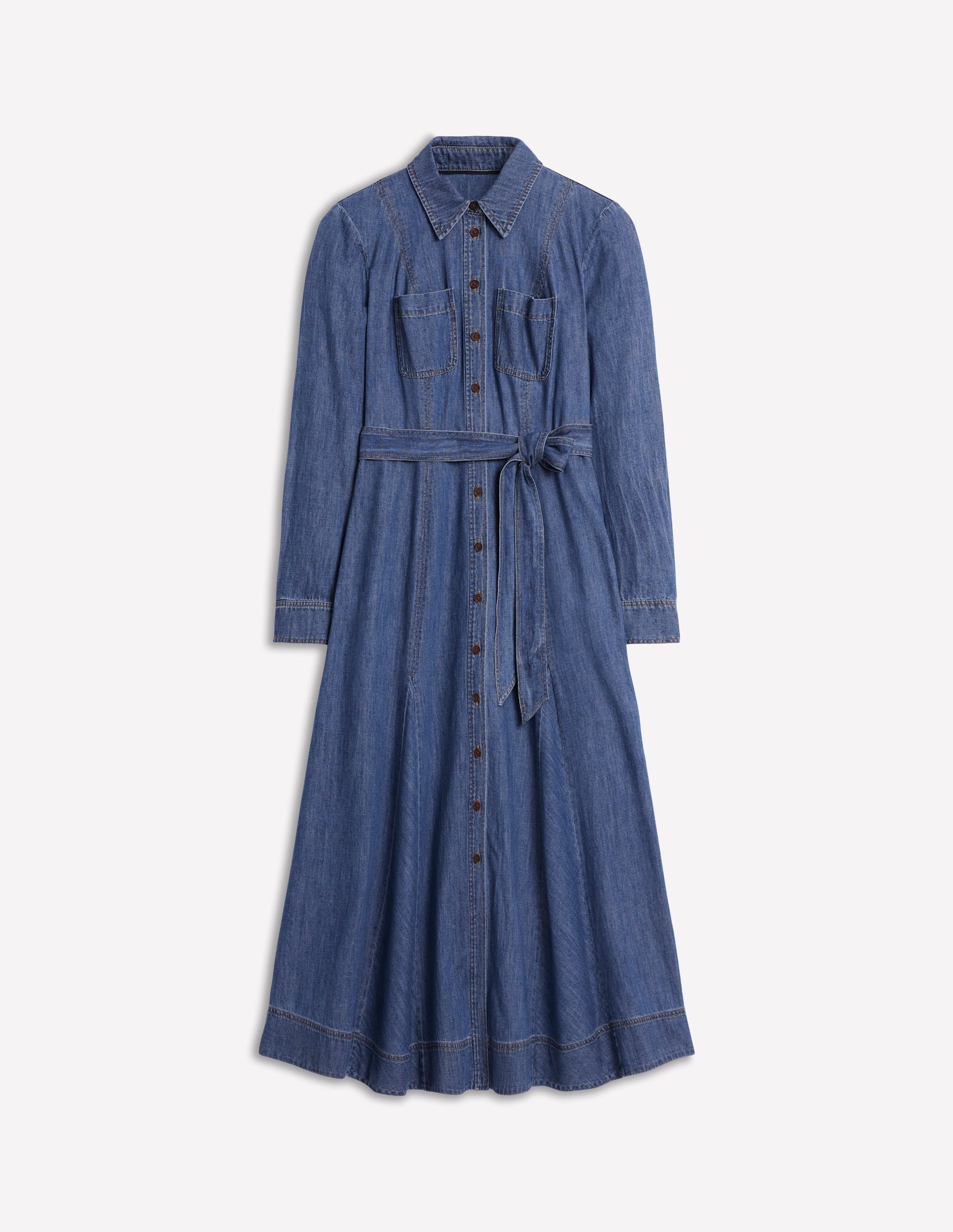  Tess Denim Midi Shirt Dress-Mid Vintage、mySite、ashleygrahame