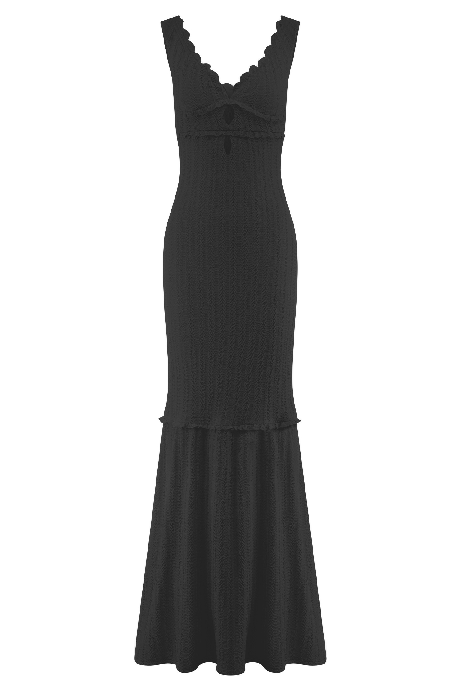 Natalie Off Shoulder Maxi Dress - Black、mySite、solidvoid