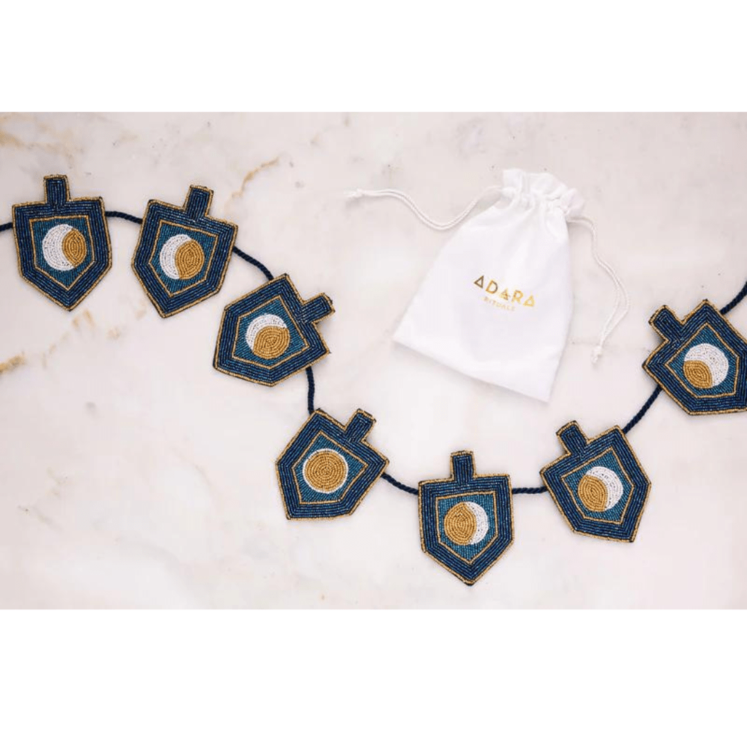 Moon Dreidel Hand-Beaded Garland、mySite、topwebapps