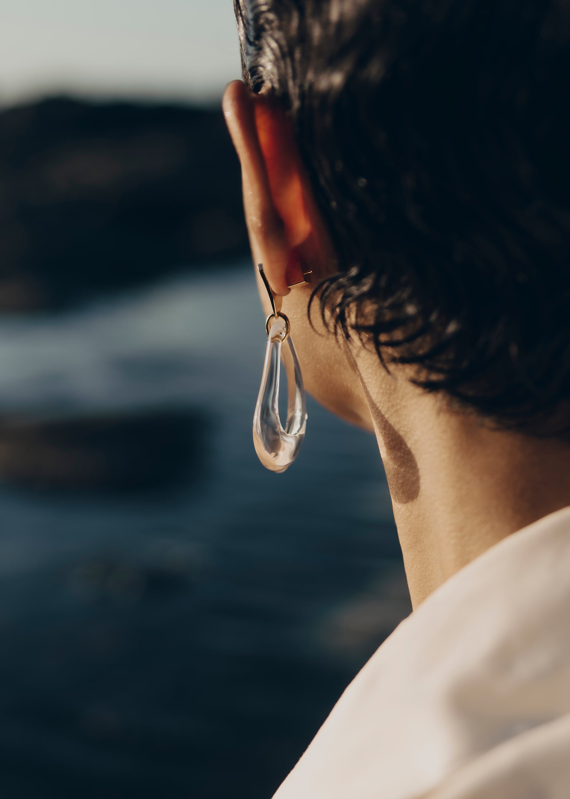 Boucles d'oreilles pendantes Na茅 - Verre、mySite、camillekostekn