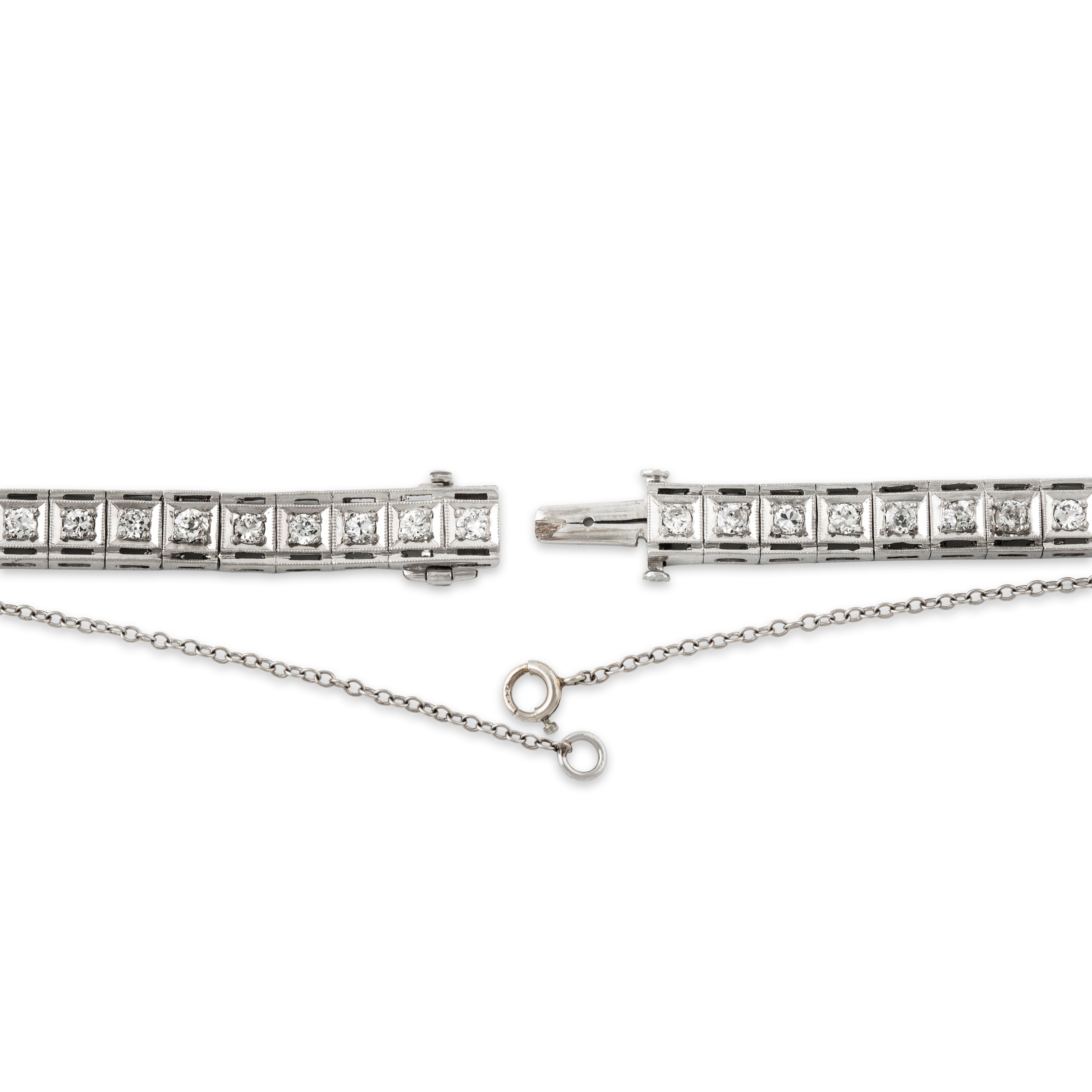 Antique Swiss Art Deco Platinum 1.83cttw Diamond Onyx 17 Jewel Watch 6、mySite、hinf8tx79