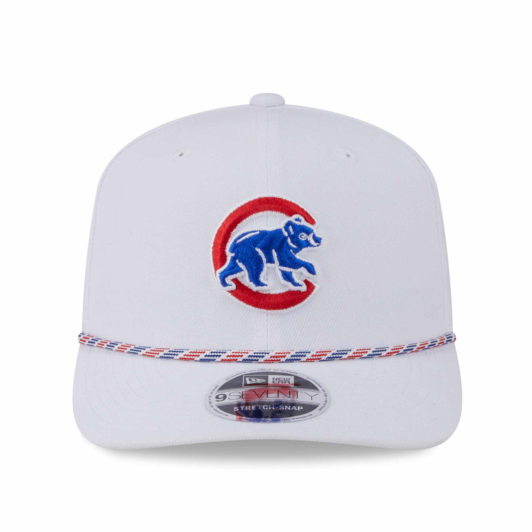Chicago Cubs New Era Walking Bear White Multi Rope 9SEVENTY Stretch Snap Adjustable Cap、mySite、vikingsvslions