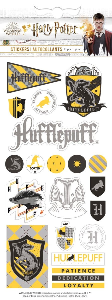  Harry Potter Stickers - Hufflepuff House Pride Enamel Sticker、mySite、ghnorth