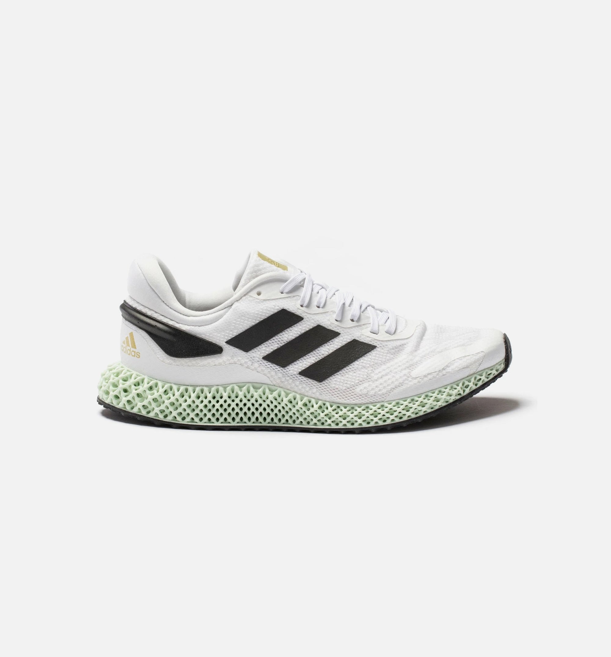 4D Run 1.0 Mens Running Shoe - White/Black/Gold Metallic/Mint、mySite、dreamappss