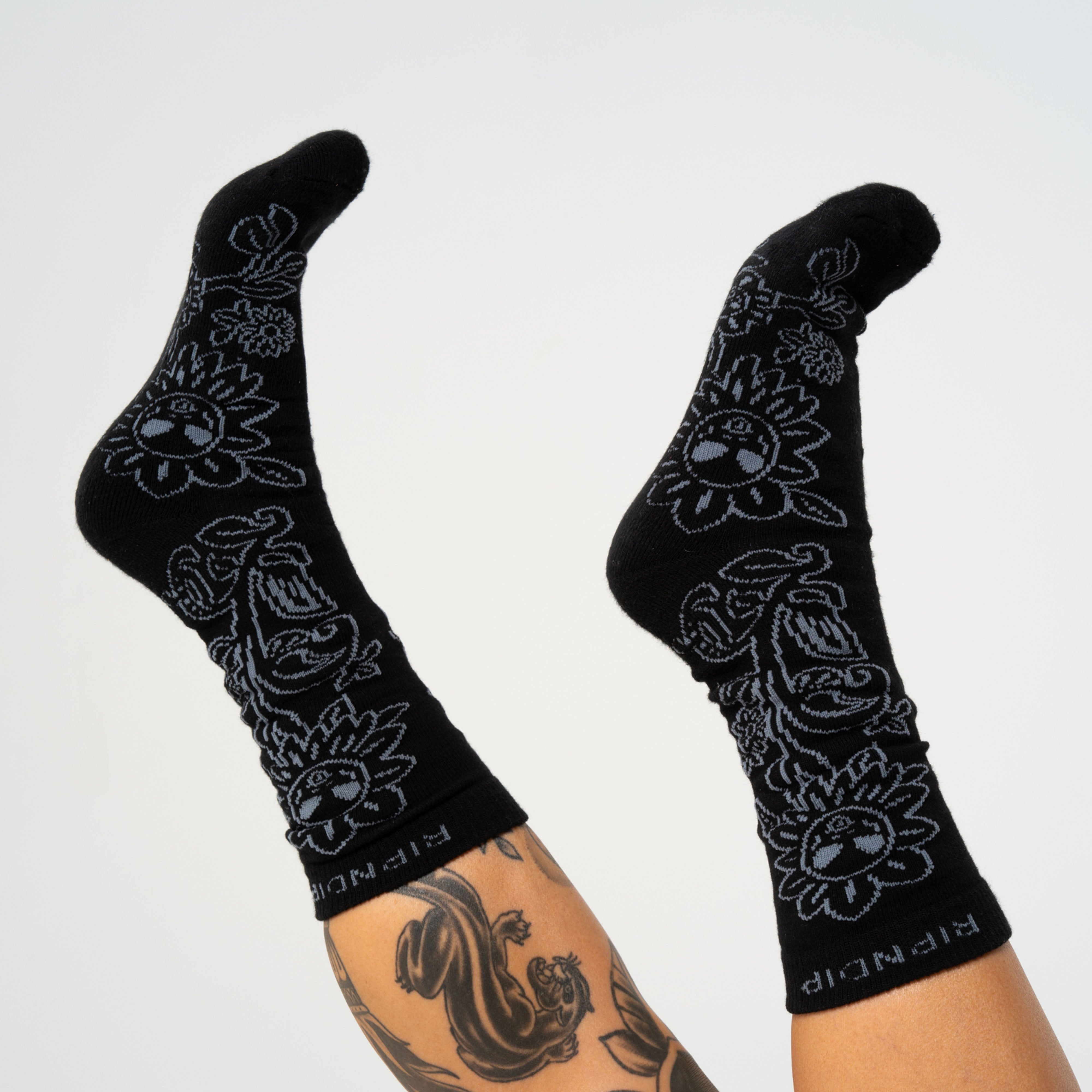  Space Garden Socks (Black)、mySite、merchandisen