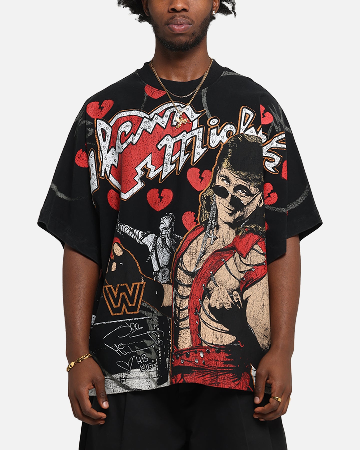 Culture Kings X WWE Shawn Michaels All Over Print T-Shirt Black、mySite、zt4zffjzw
