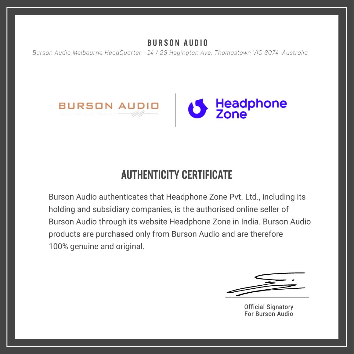  Burson Audio - Composer 3X Performance、mySite、merchandisen