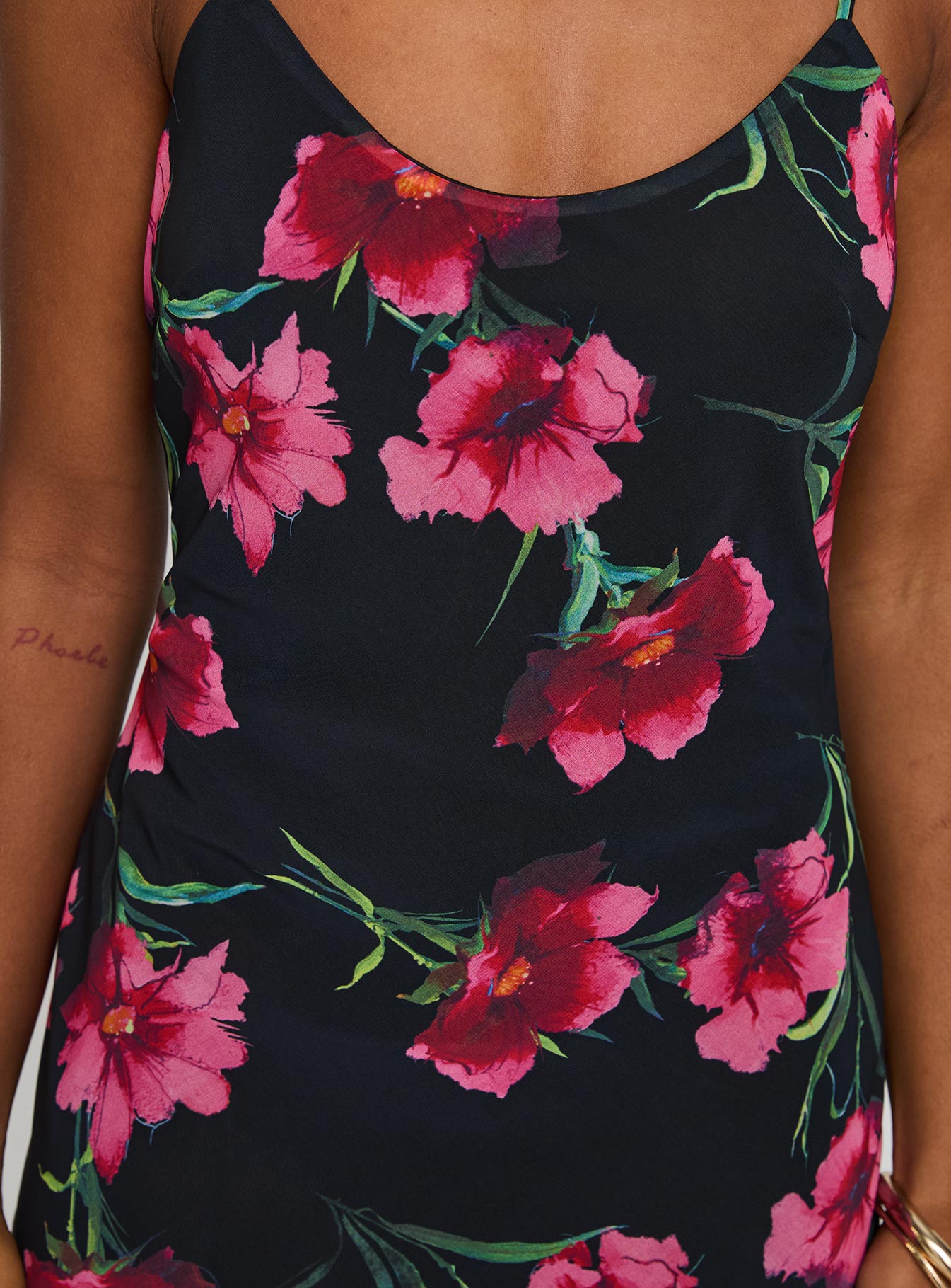 Emorie Bias Cut Maxi Dress Multi Floral、mySite、solidvoid