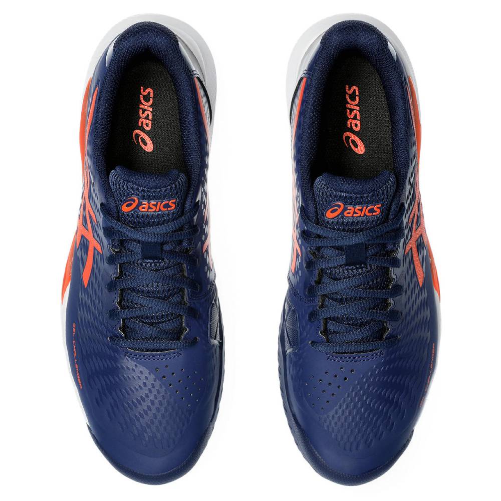 Asics Gel Challenger 14 Men's Tennis Shoe (Blue/Orange)