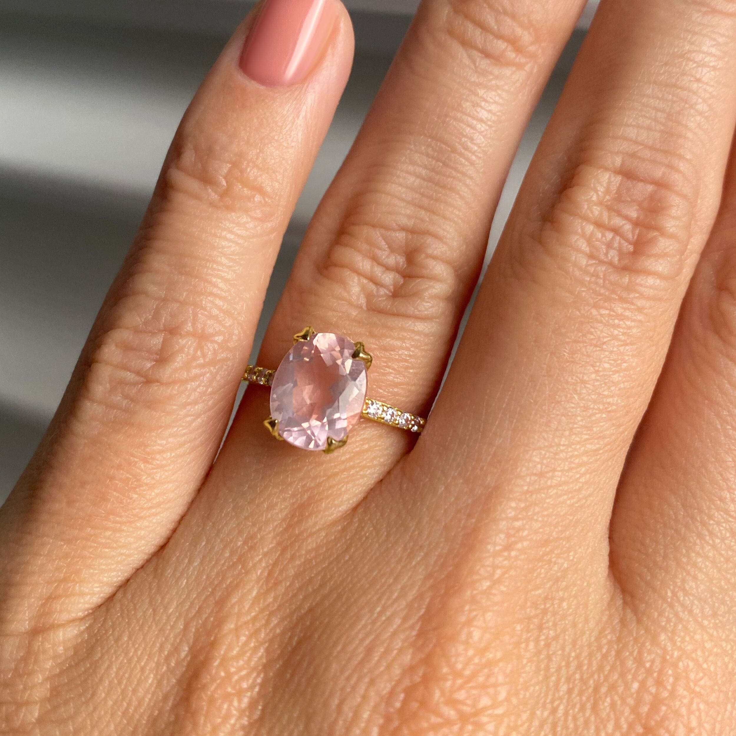 Rose Quartz Ring - Harlow、mySite、hinf8tx79