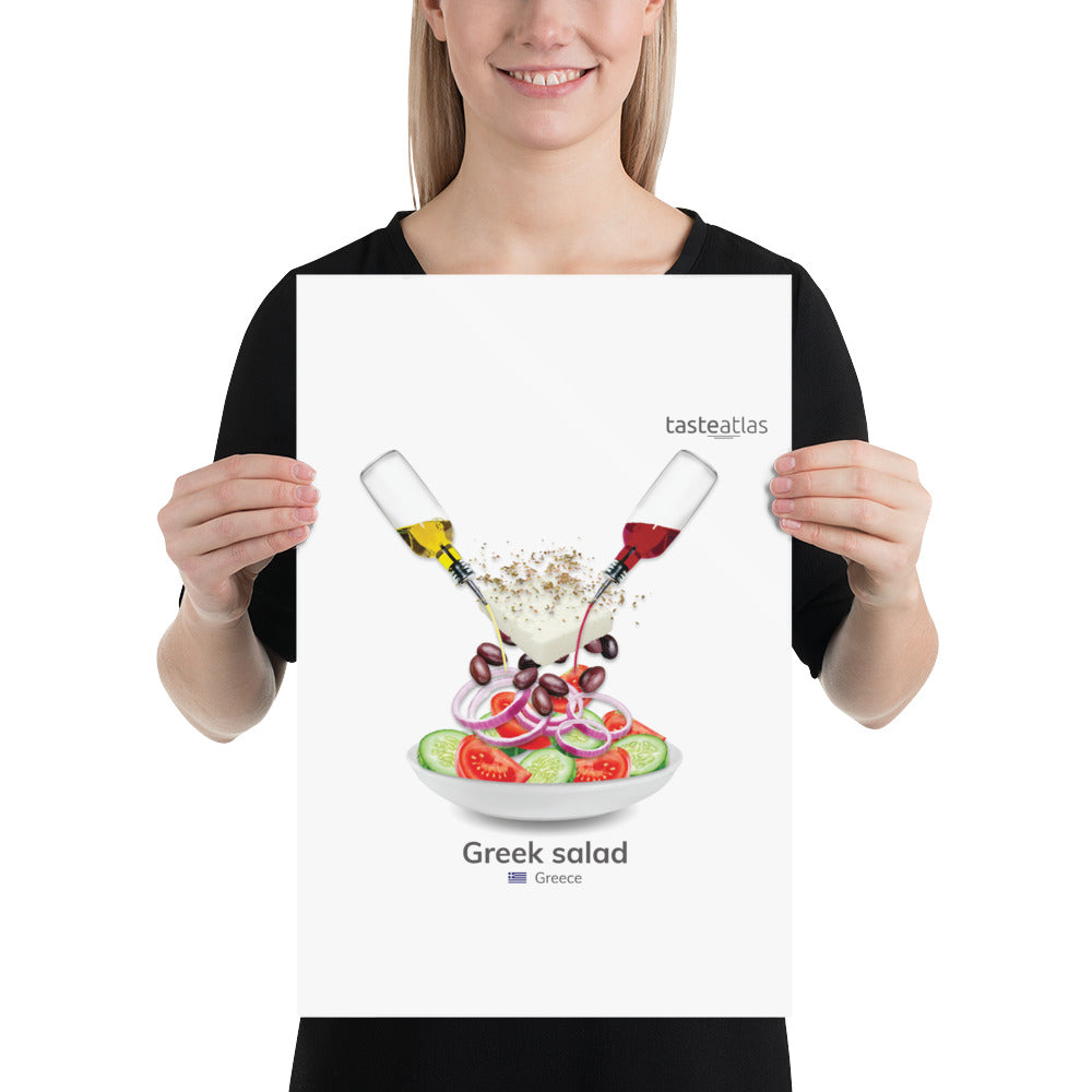 Greek Salad Poster (in)、mySite、camillekostekn
