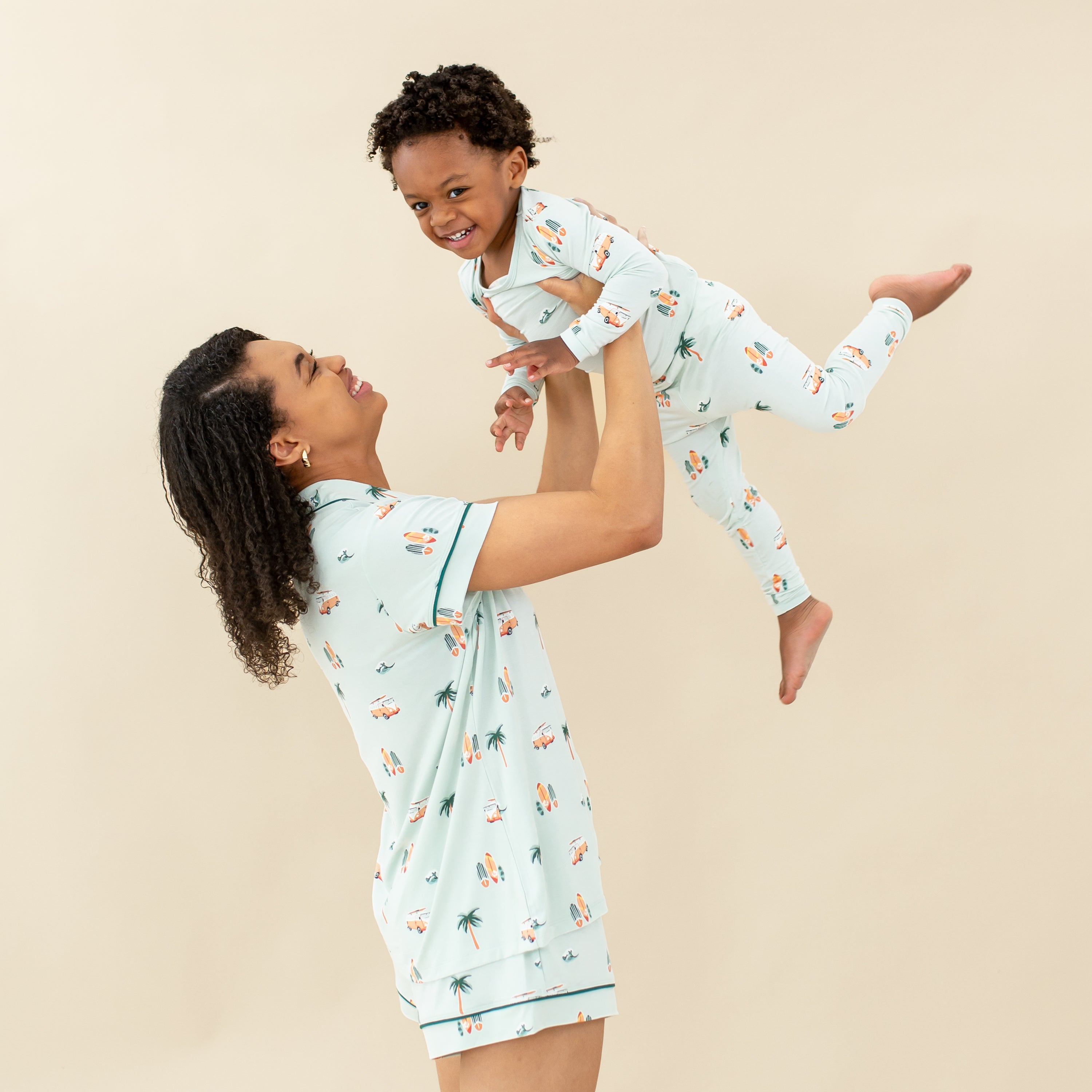  Women's Short Sleeve Pajama Set in Dew Surf、mySite、layawaytickets