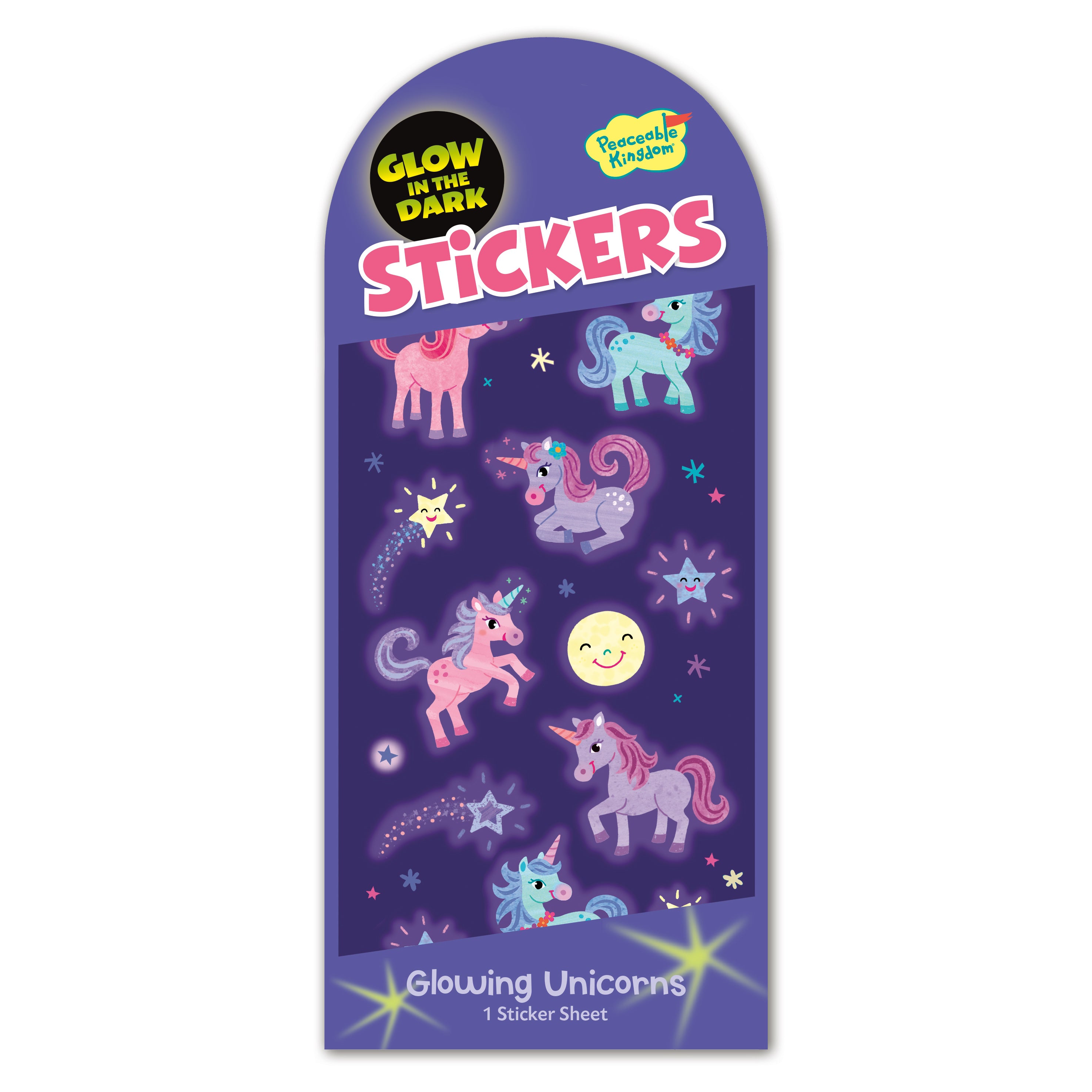  Unicorns Glow-In-The-Dark Stickers、mySite、ghnorth
