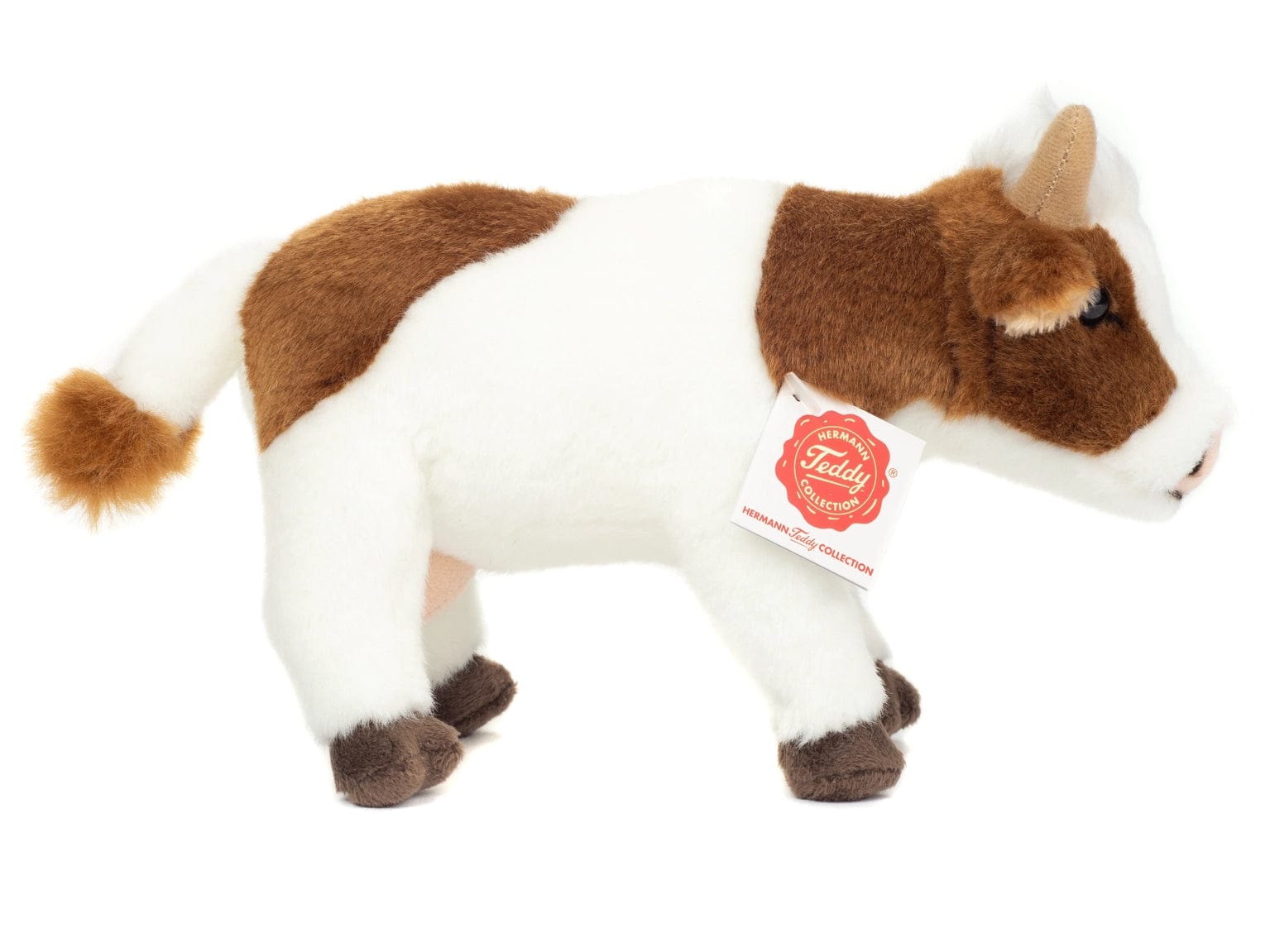 Cow Brown & White Standing 23 cm Plush Toy Soft Toy、mySite、g9winljtr