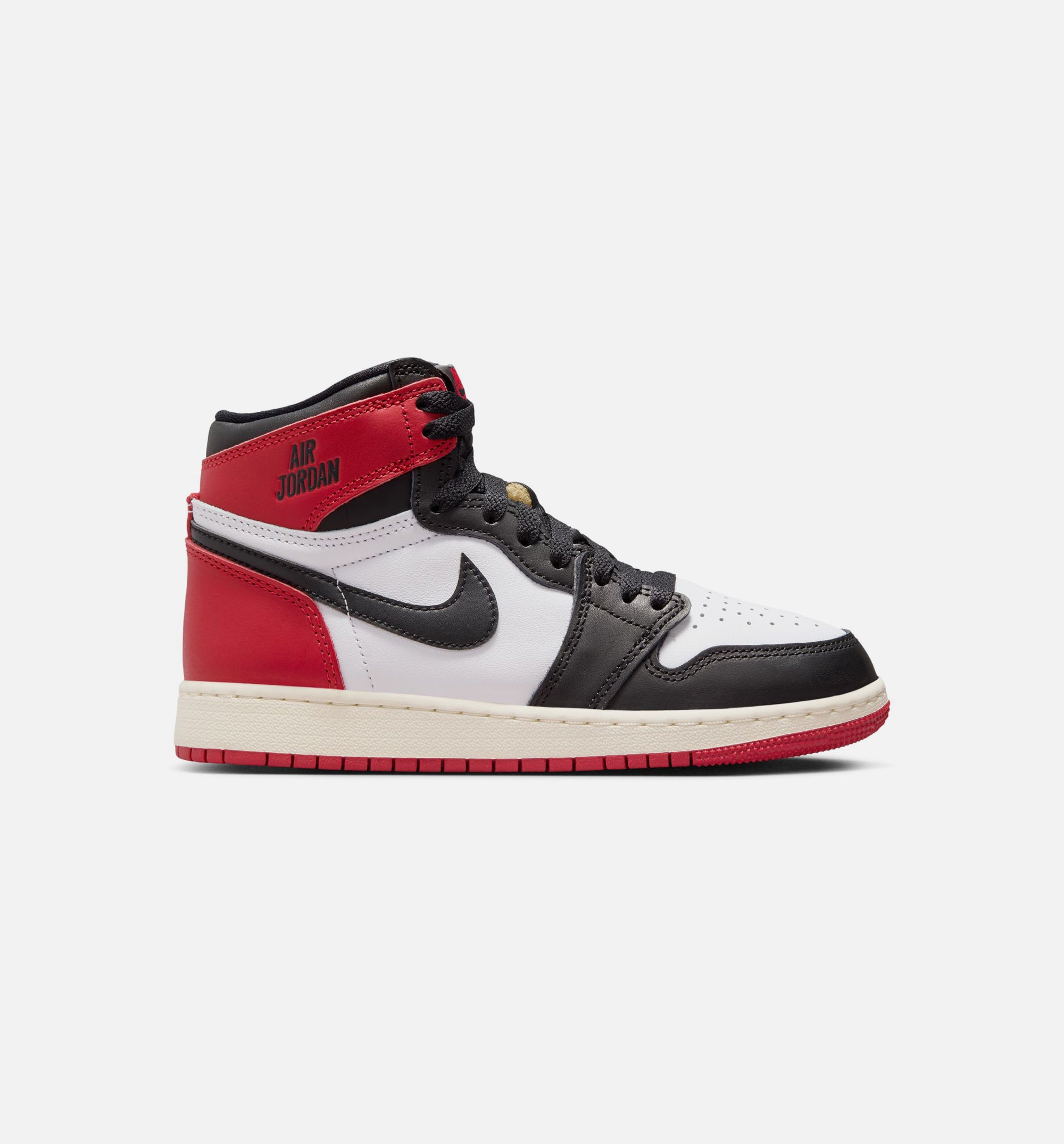 Air Jordan 1 Retro High OG Black Toe Grade School Lifestyle Shoe - White/Black/Varsity Red/Sail、mySite、dreamappss