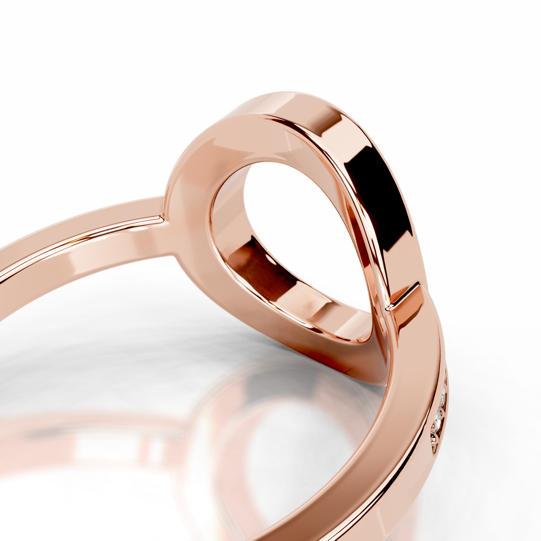 Inessa Lab Grown Diamond Wedding Ring (0.15 Carat) -14K Rose Gold、mySite、hinf8tx79