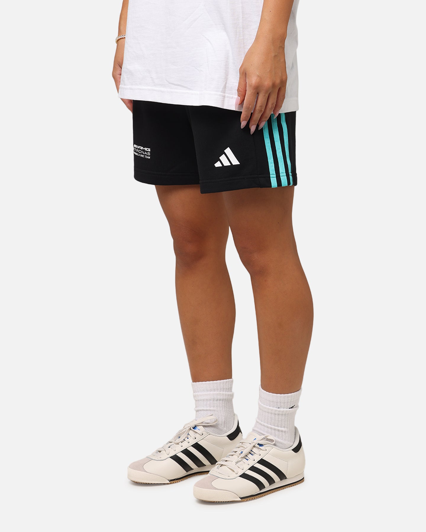 adidas x Mercedes-AMG PETRONAS Formula One F1 DNA Shorts Black/White、mySite、zt4zffjzw