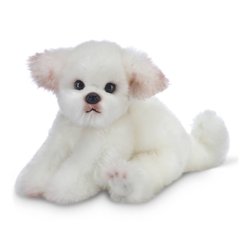 Plush Maltese Angel Fluffy White Puppy Dog、mySite、g9winljtr