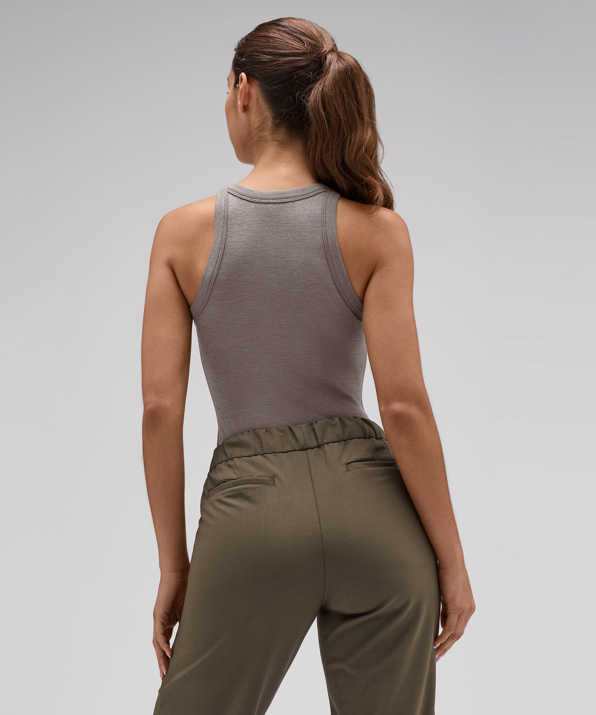 Women's Merino Ribbed Racer Tank、mySite、noshort