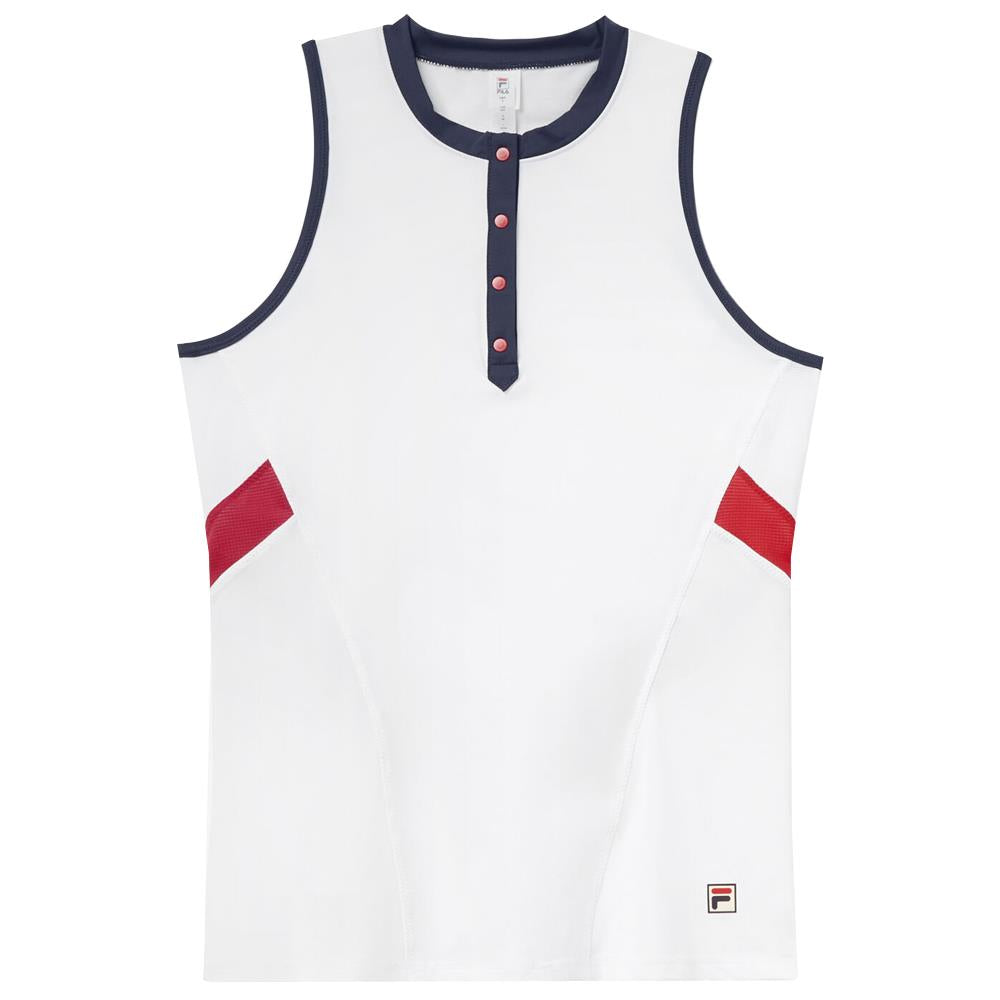 Fila Women's Heritage Essentials Full Coverage Tank - White
