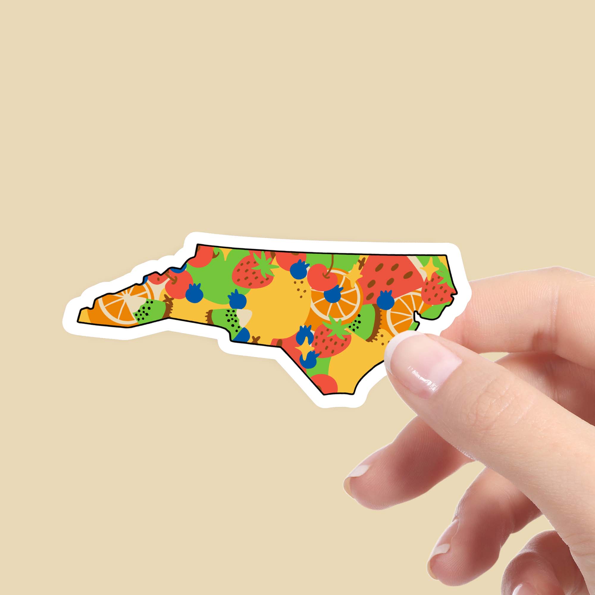  North Carolina Fruit Pattern Sticker、mySite、elrpsem3k