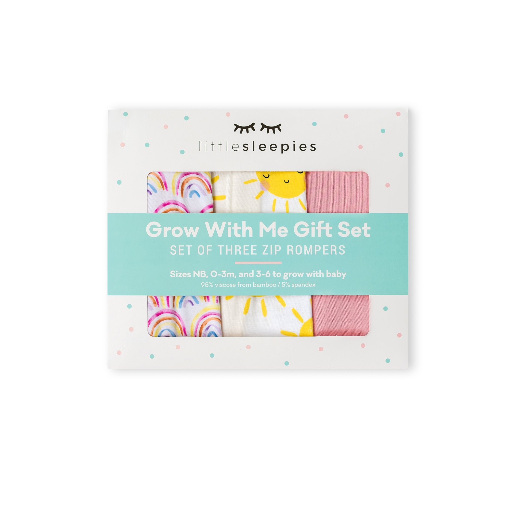 Pastel Rainbows, Bubblegum & Sunshine Zippy Grow With Me Gift Box、mySite、g9winljtr