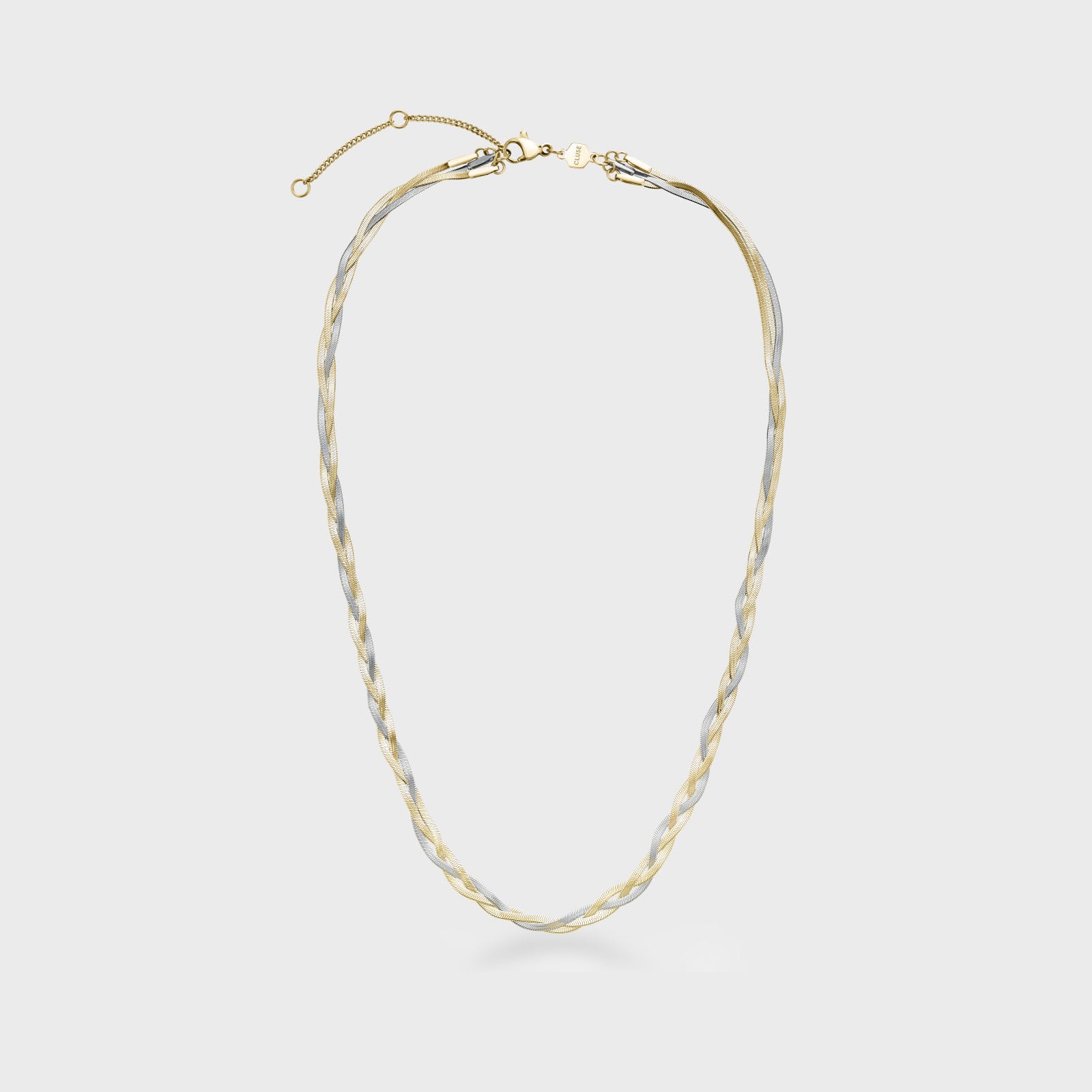 Élevé Braided Snake Necklace, Two-Tone、mySite、botmansion