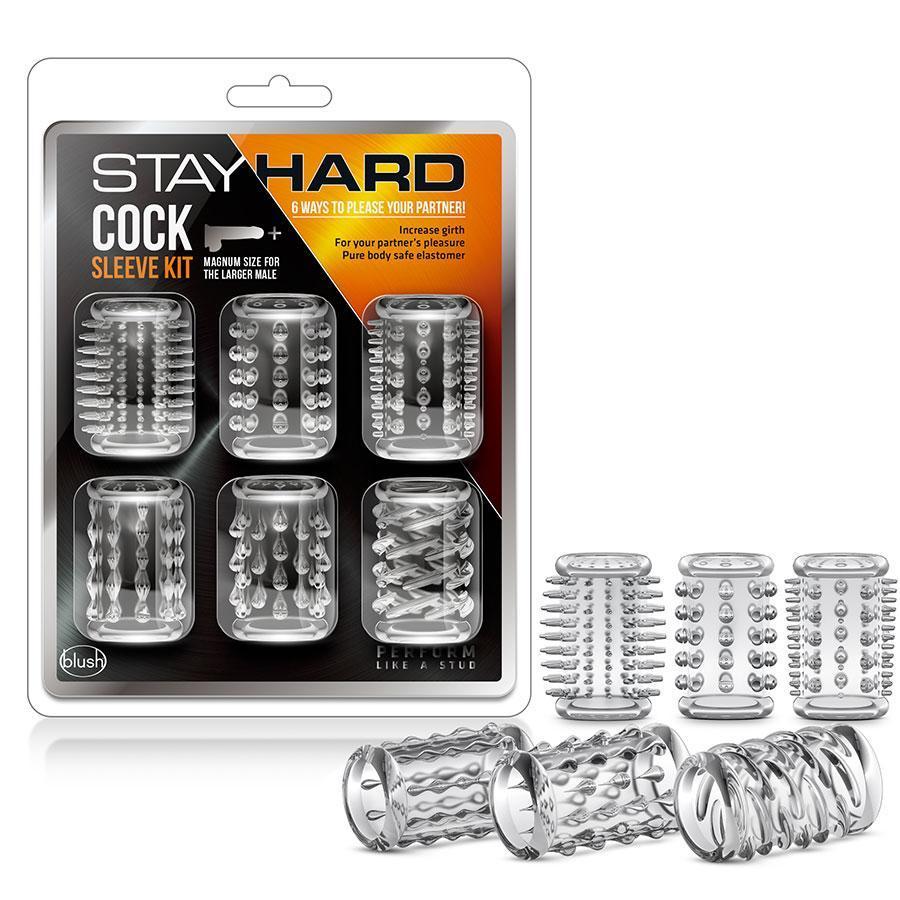 Penis Enhancing Cock Sleeve Stay Hard Kit | Clear、mySite、bottomscart