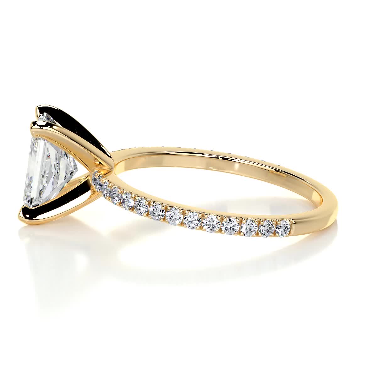Audrey Lab Grown Diamond Ring -18K Yellow Gold (RTS)、mySite、hinf8tx79