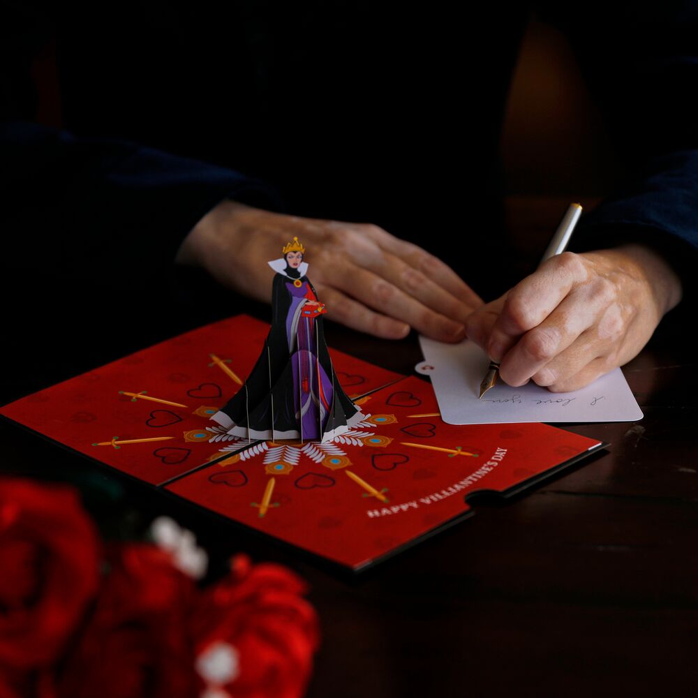 Disney Villains Evil Queen Villaintine Pop-Up Card、mySite、solidvoid