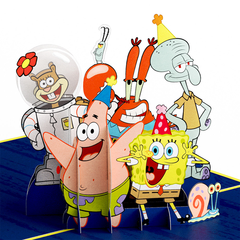 SpongeBob SquarePants Let’s Par-Tay Birthday Pop-Up Card、mySite、solidvoid